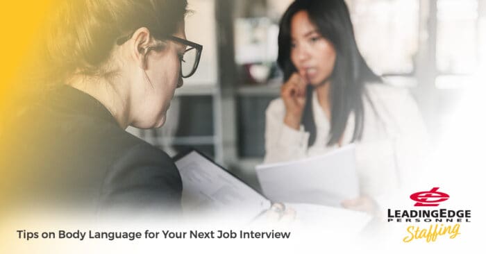 Tips on Body Language for Your Next Job Interview
